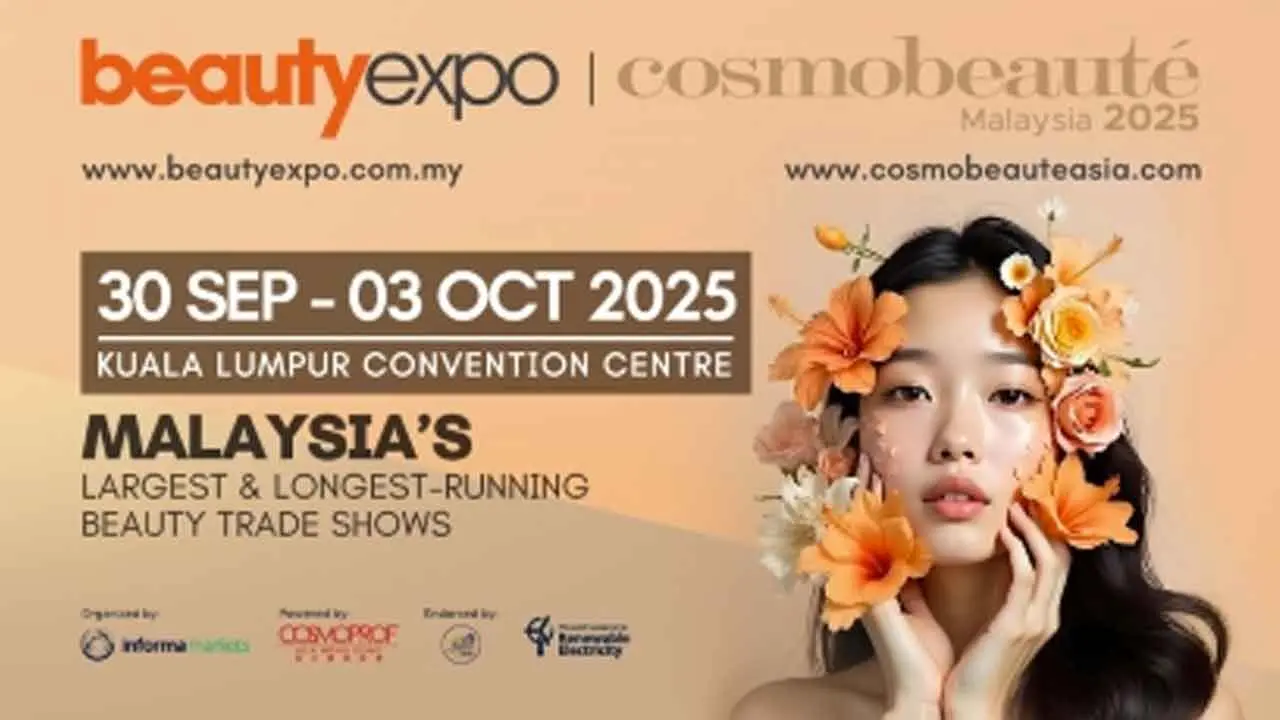 Beautyexpo - Cosmobeauté Malaysia 2025 Returns to Highlight Growth Opportunities in the Southeast Asian Beauty Market